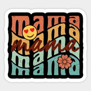 Emoji Floral mama graphic design for mothers day Sticker